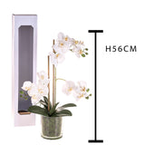 Pianta di orchidea artificiale phalaenopsis vaso • 56 cm