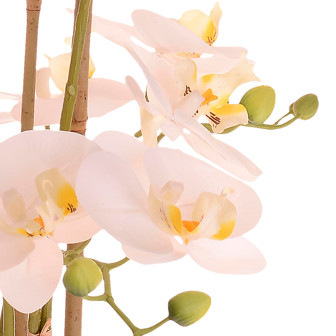 Pianta di orchidea artificiale phalaenopsis vaso • 53 cm