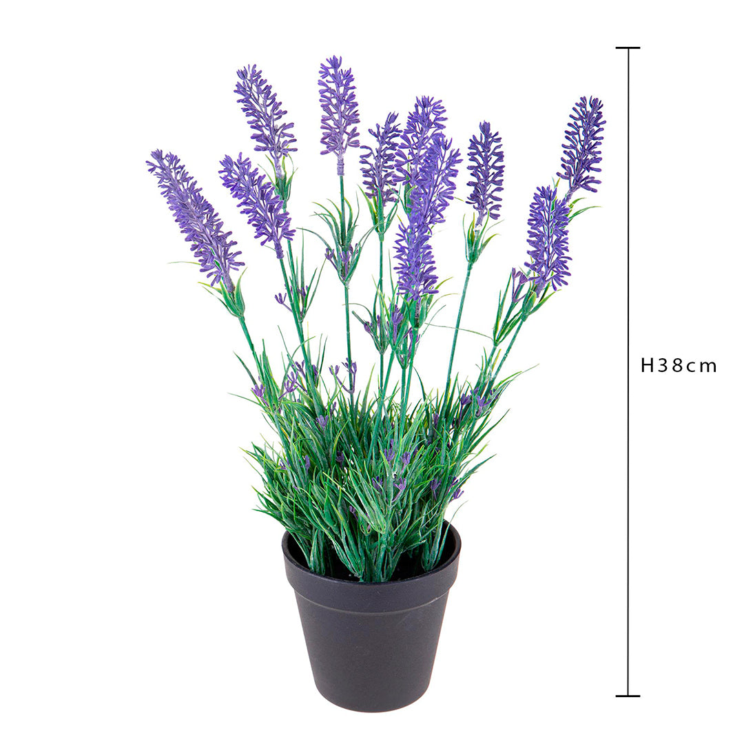 Lavanda in vaso artificiale • 38 cm