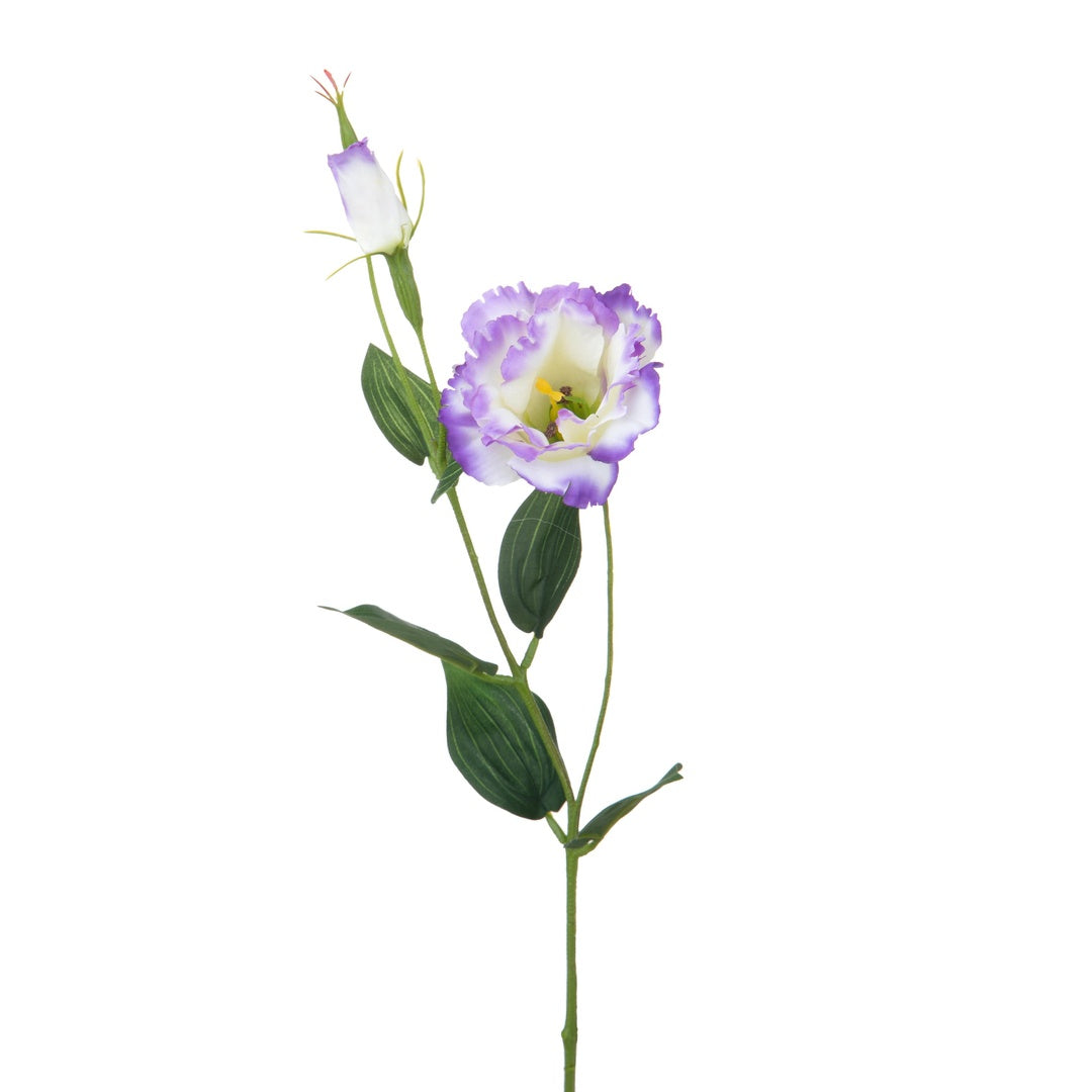 2 Pezzi • Lisianthus composto da 2 fiori artificiale • 60 cm