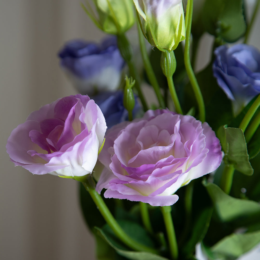 Lisianthus 2 Fiori/1 Boccio • 43 cm
