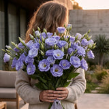 Lisianthus 2 Fiori/1 Boccio • 43 cm