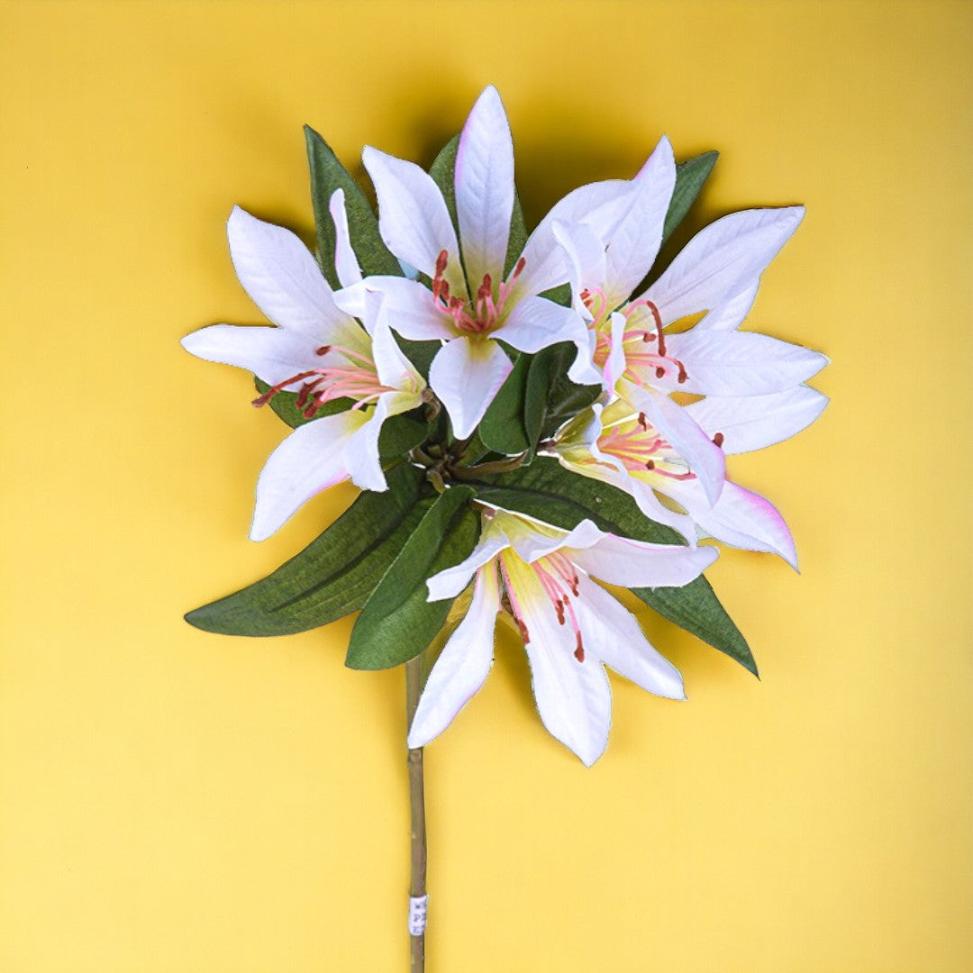 8 Pezzi • Lily peruviano artificiale • 64 cm