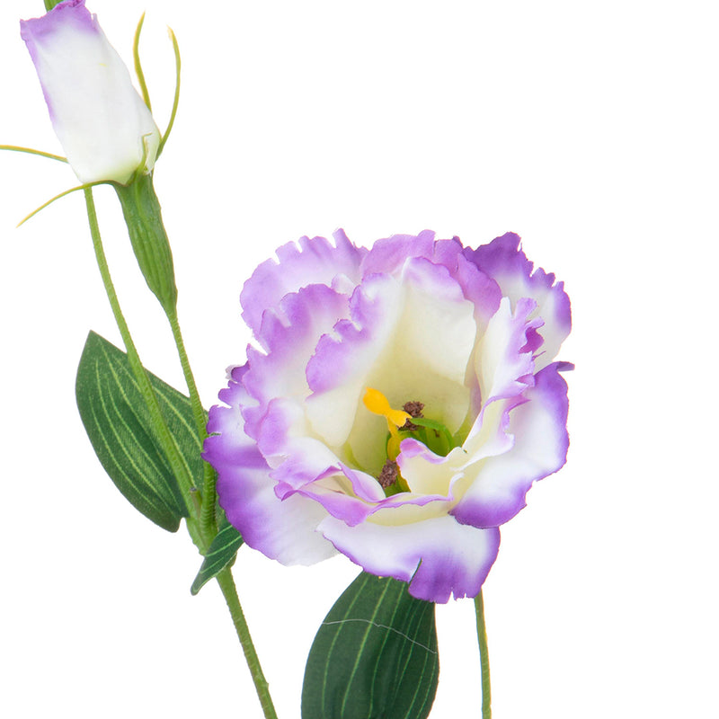 2 Pezzi • Lisianthus composto da 2 fiori artificiale • 60 cm