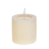 3 Pezzi • Candela con cera fiamma led • 10 cm