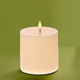 3 Pezzi • Candela con cera fiamma led • 10 cm