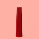 2 Pezzi • Candela con cera fiamma led • 26 cm