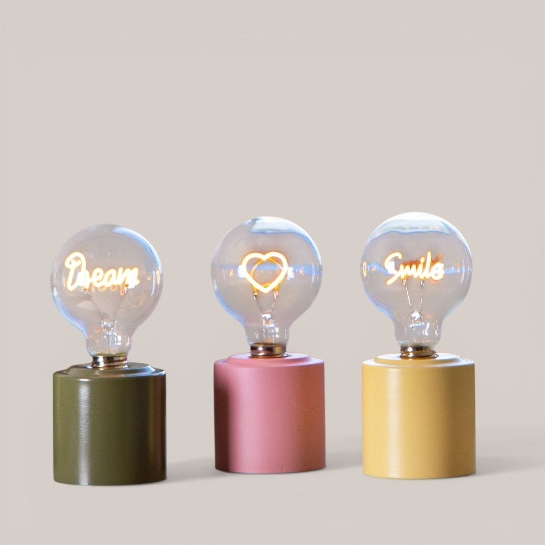 Lampada con scritta LED •  18 cm