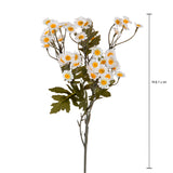 4 Pezzi • Camomilla per 6 rami artificiale • 61 cm