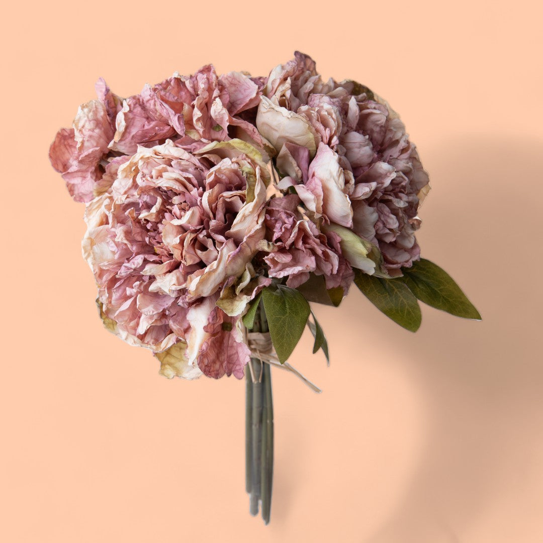 2 Pezzi • Mazzo Peonie artificiale da 7 fiori • 50 cm