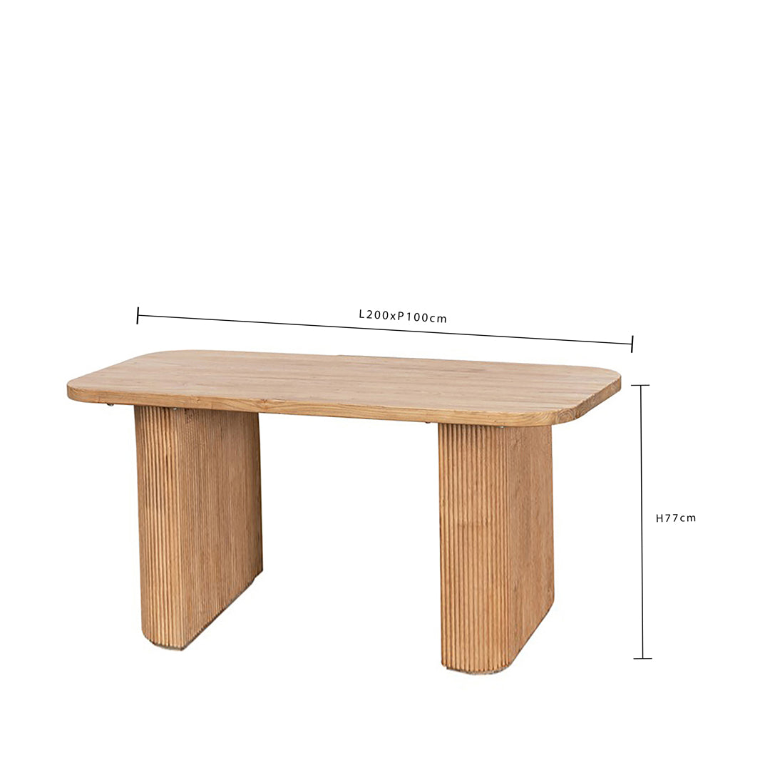 Tavolo Piano Arrotondato • 77 cm