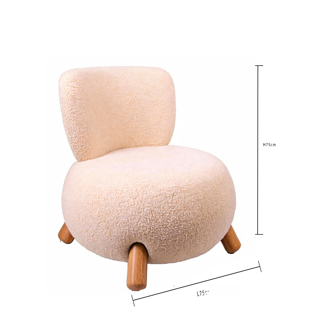 Poltrona Teddy Wood • 75 cm