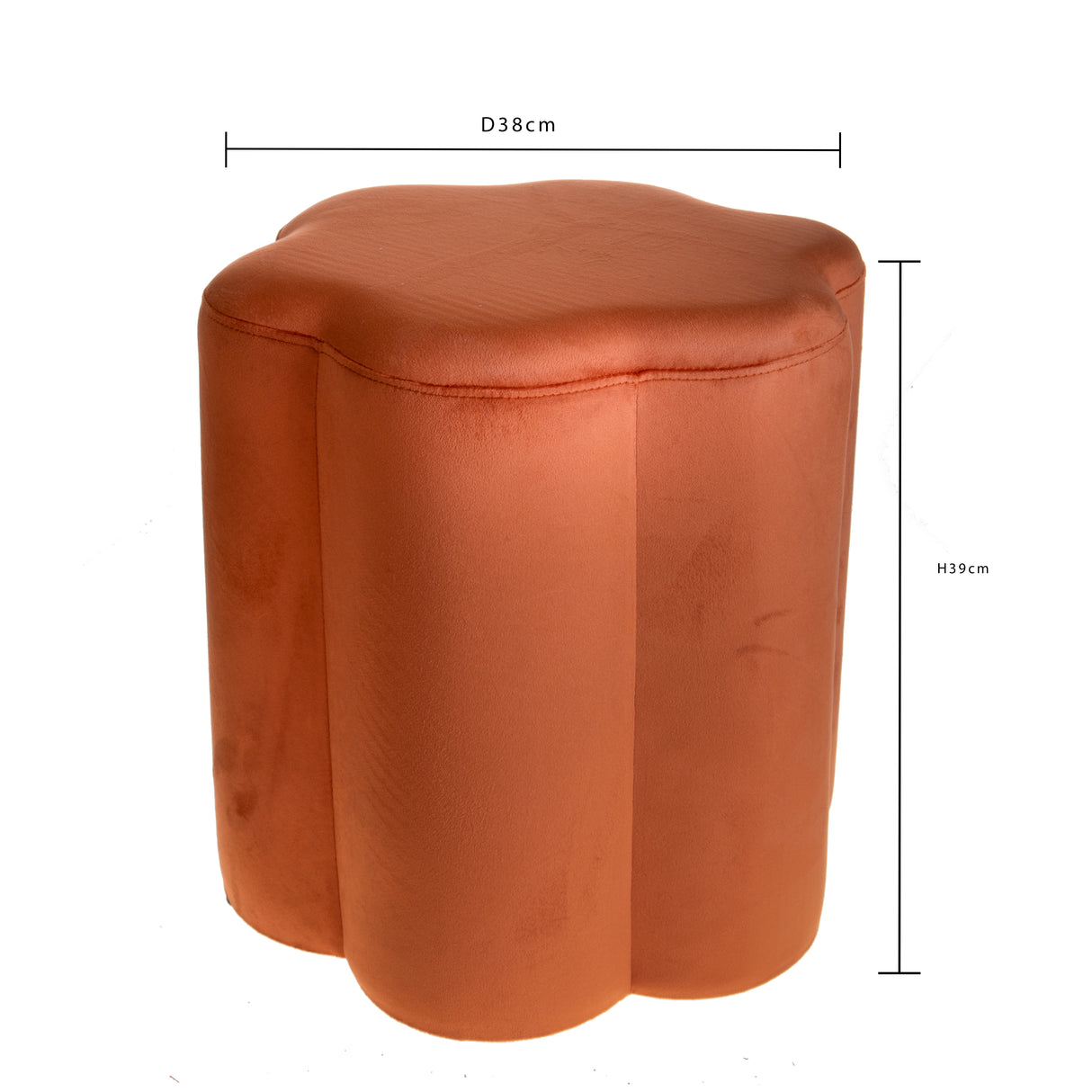 Pouf velvet • 39 cm