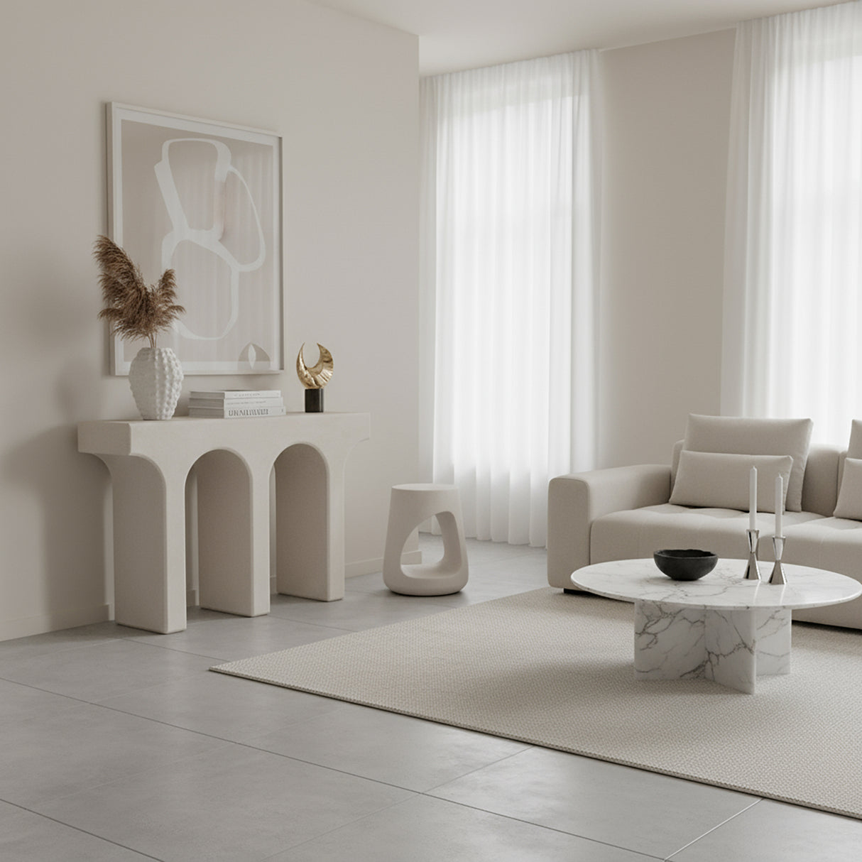 Consolle arco 120x38xh.80 cm ignifugo  • 80 cm