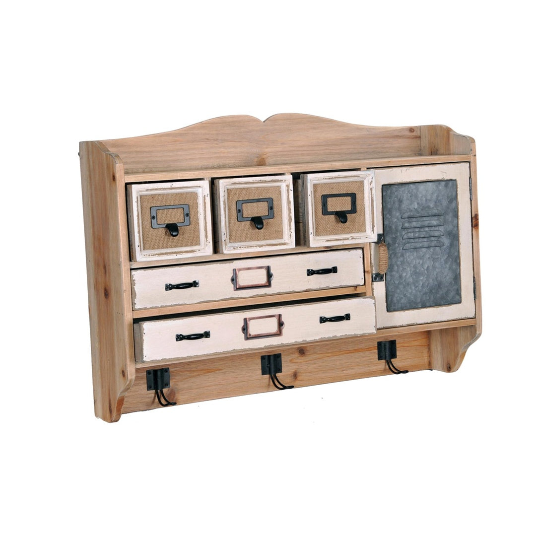 Mensola pensile con ganci • 60 cm