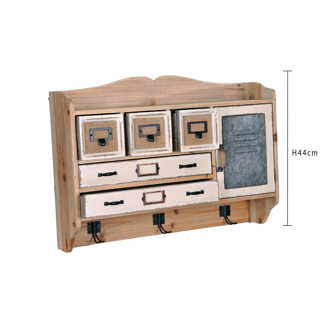 Mensola pensile con ganci • 60 cm