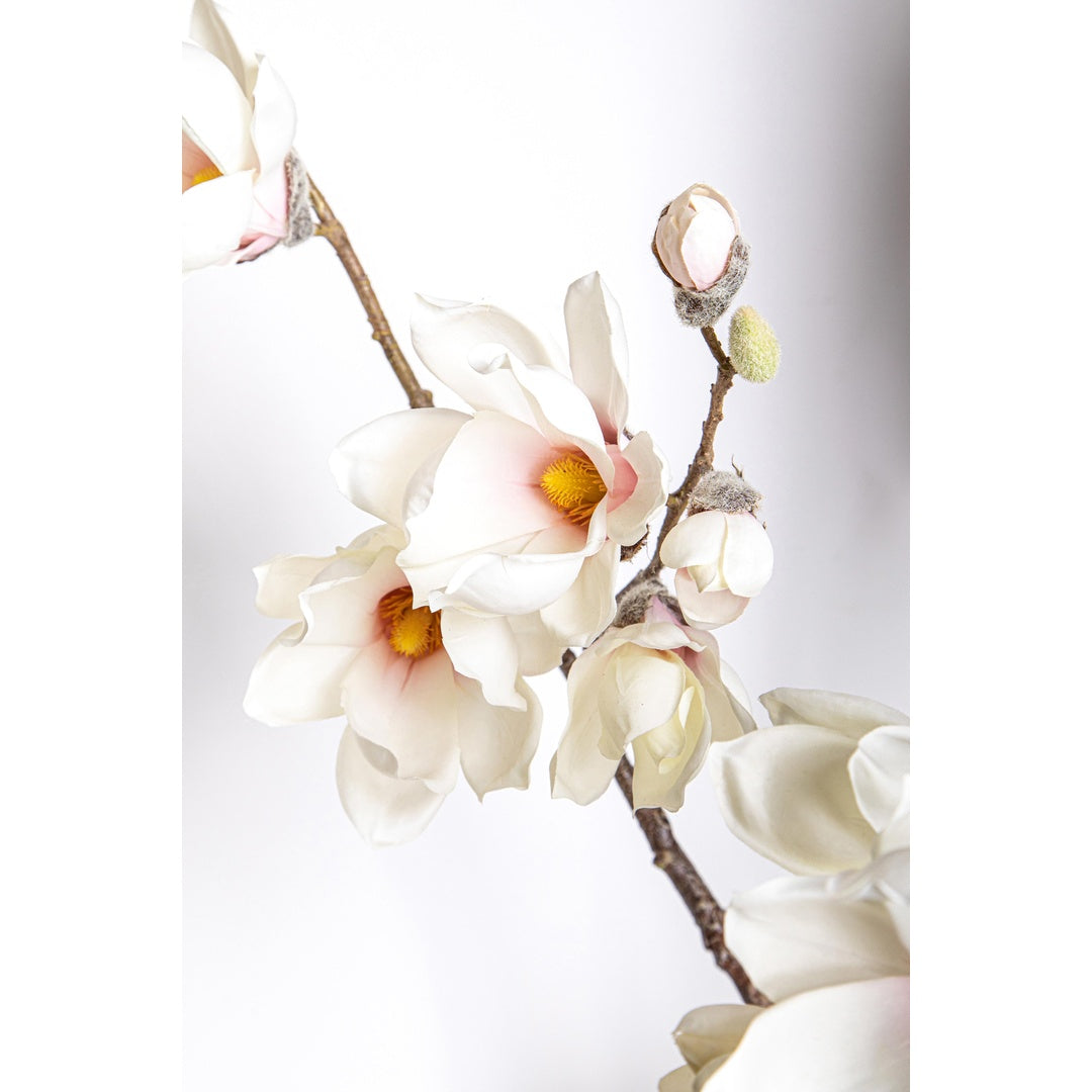 Fiore di Magnolia artificiale per 2 fiori • 106 cm