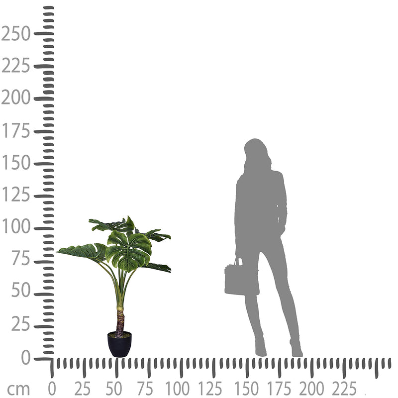 Verde artificiale Monstera con vaso • 110 cm