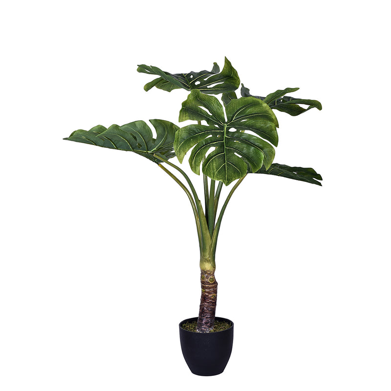 Verde artificiale Monstera con vaso • 110 cm