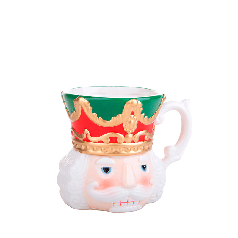 2 Pezzi • Mug con faccia a schiaccianoci • 13 cm