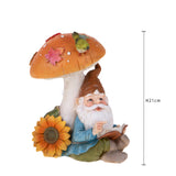 Gnomo Seduto con Fungo  • 21 cm