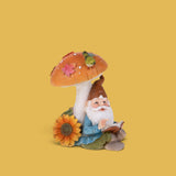 Gnomo Seduto con Fungo  • 21 cm