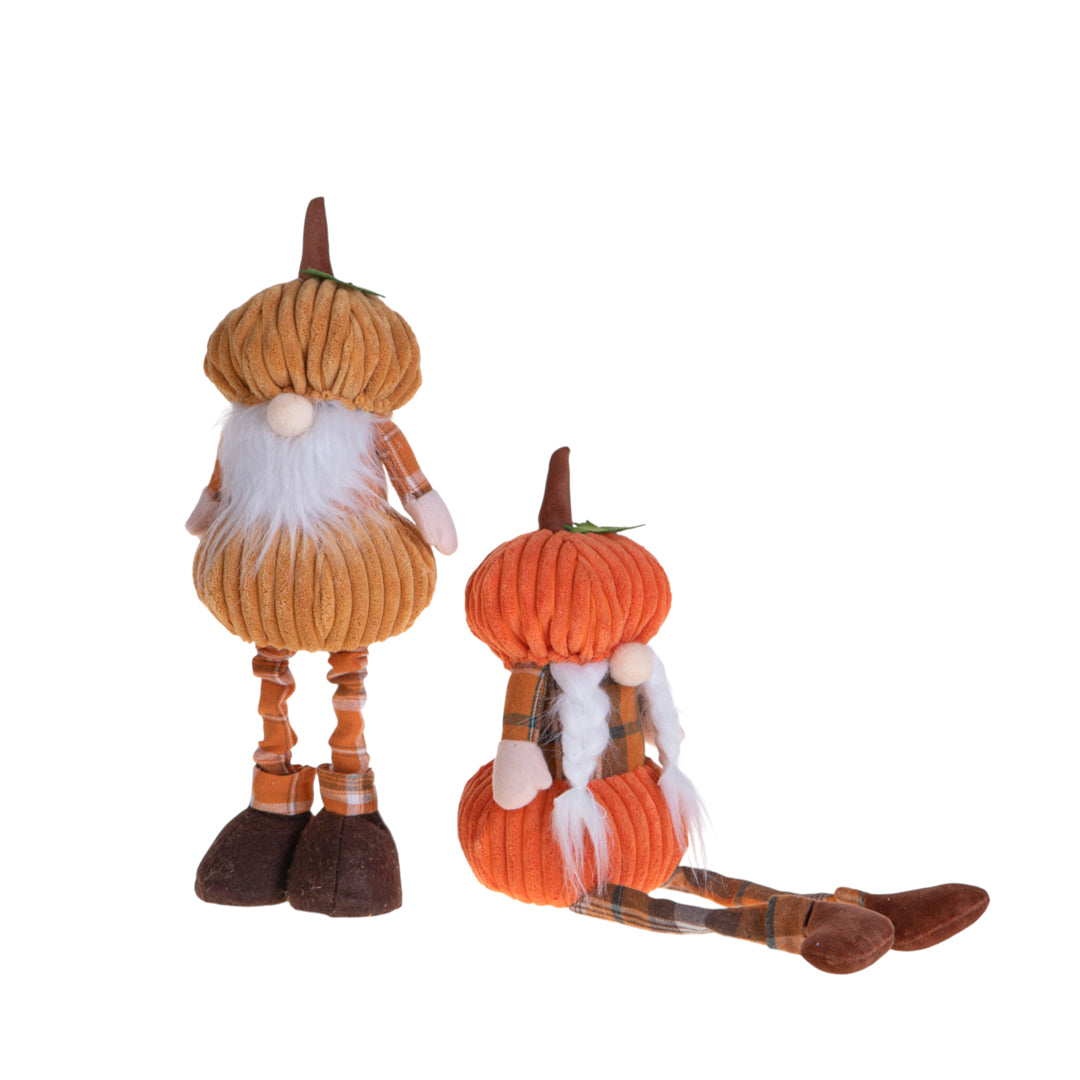 elfi con cappello zucca • H 45 cm