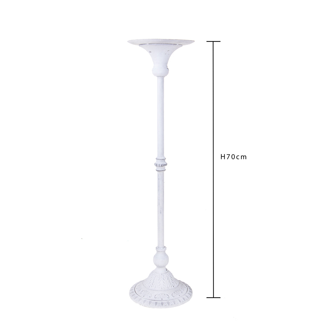Alzata per candela in metallo alta • 70 cm