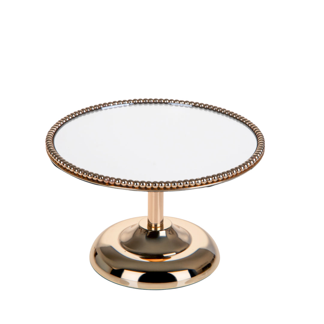 Alzata d.30xh20 cm con specchio elegance • H 20 cm