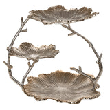 Alzata Foglie 29Xh.38 cm con 3 Piani  • 38 cm