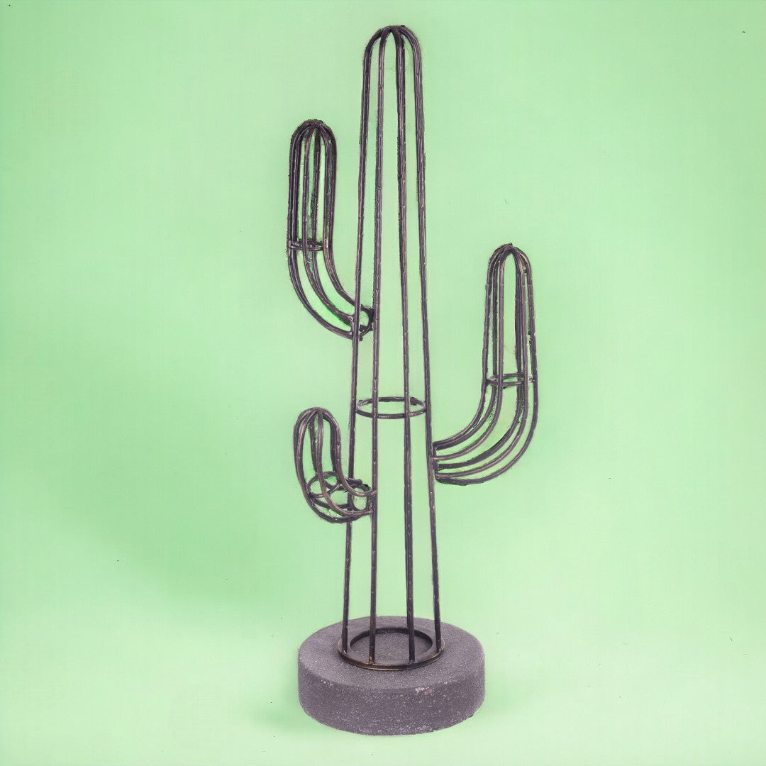 Profilo cactus in metallo • 70 cm
