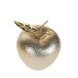 2 Pezzi •  Mela Oro con Foglia  • 14 cm