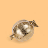 3 Pezzi •  Melograno con Foglia  • 7,5 cm