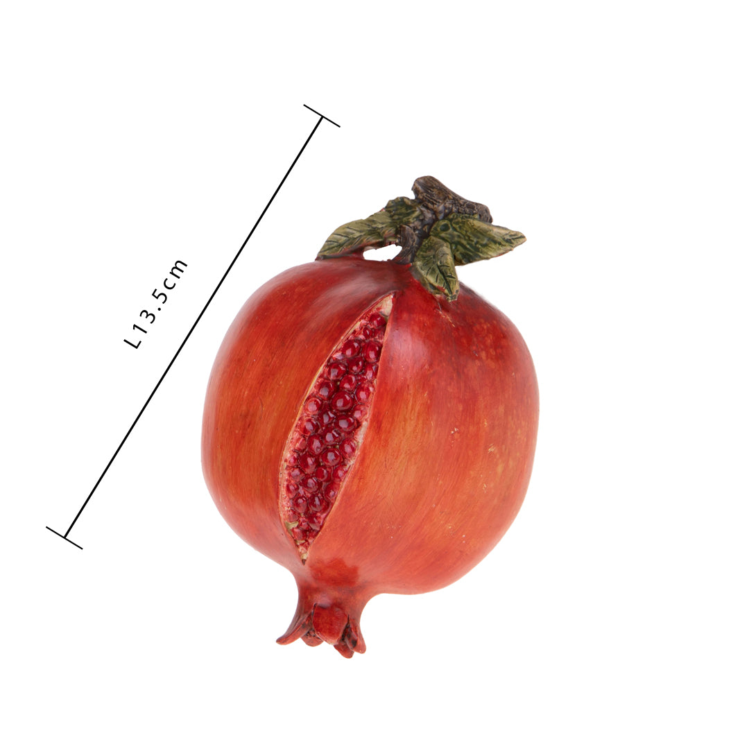 Melograno con Foglia • 7,5 cm • 4 Pezzi