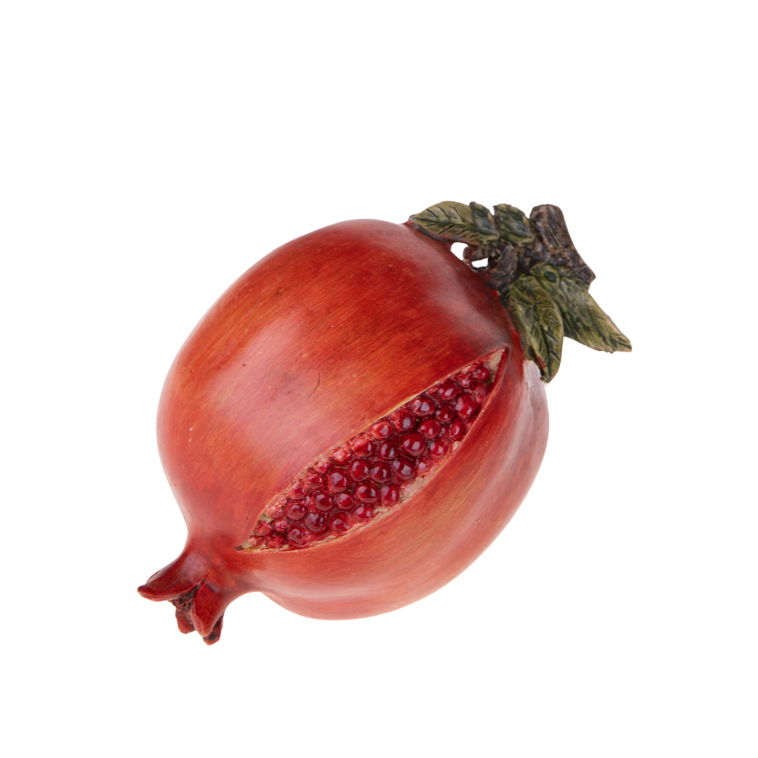 2 Pezzi •  Melograno con Foglia  • 9,5 cm