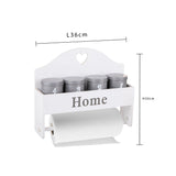 Portarotolo con vasetti • 30 cm