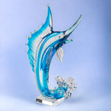 Delfino in vetro • 37 cm