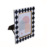3 Pezzi • Porta foto con rombi • 23,5 cm