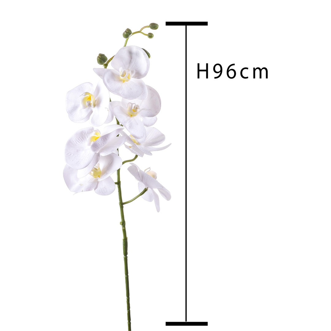 2 Pezzi • Fiore di Orchidea artificiale con 7 fiori • 95 cm