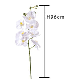 2 Pezzi • Fiore di Orchidea artificiale con 7 fiori • 95 cm