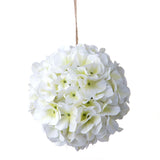 Ortensia artificiale sfera da appendere Bianco • 18 cm