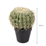 Verde artificiale Echinocactus • 25 cm
