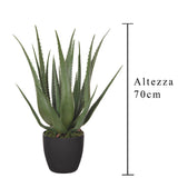 Aloe artificiale con vaso alto • 70 cm