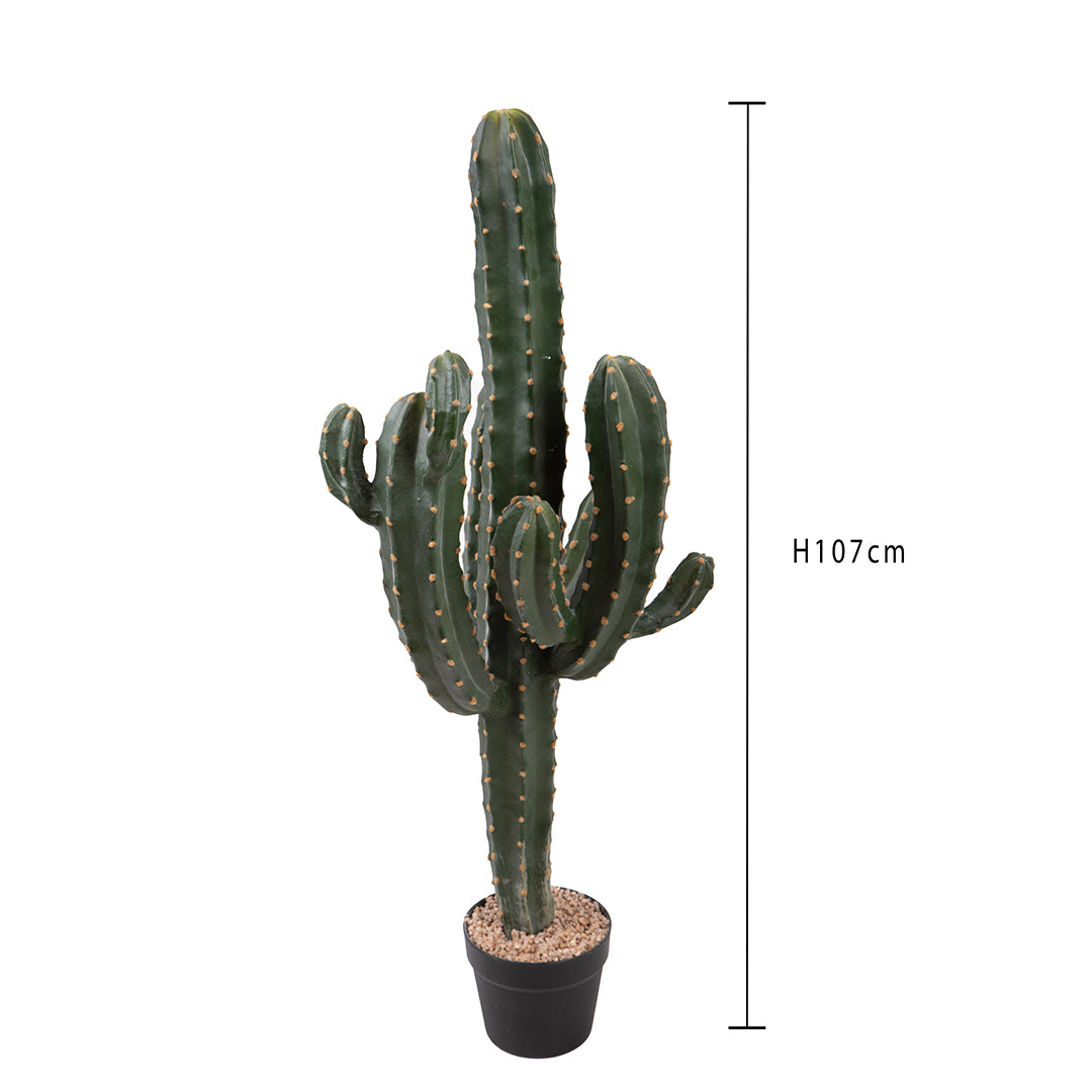 Cactus artificiale Cerfus per 4 rami • 99 cm