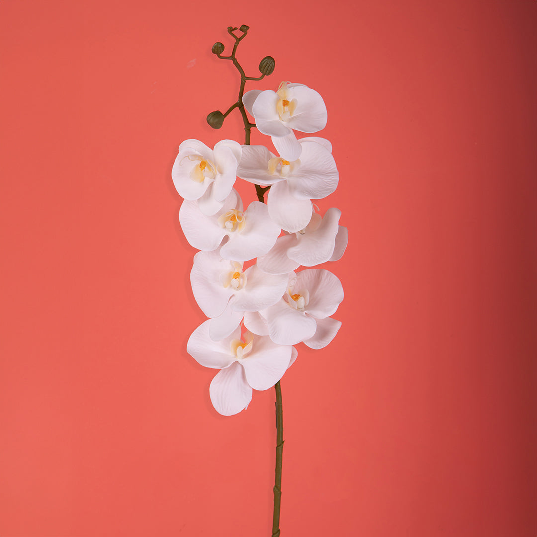 2 Pezzi • Orchidea artificiale con 9 fiori • 110 cm