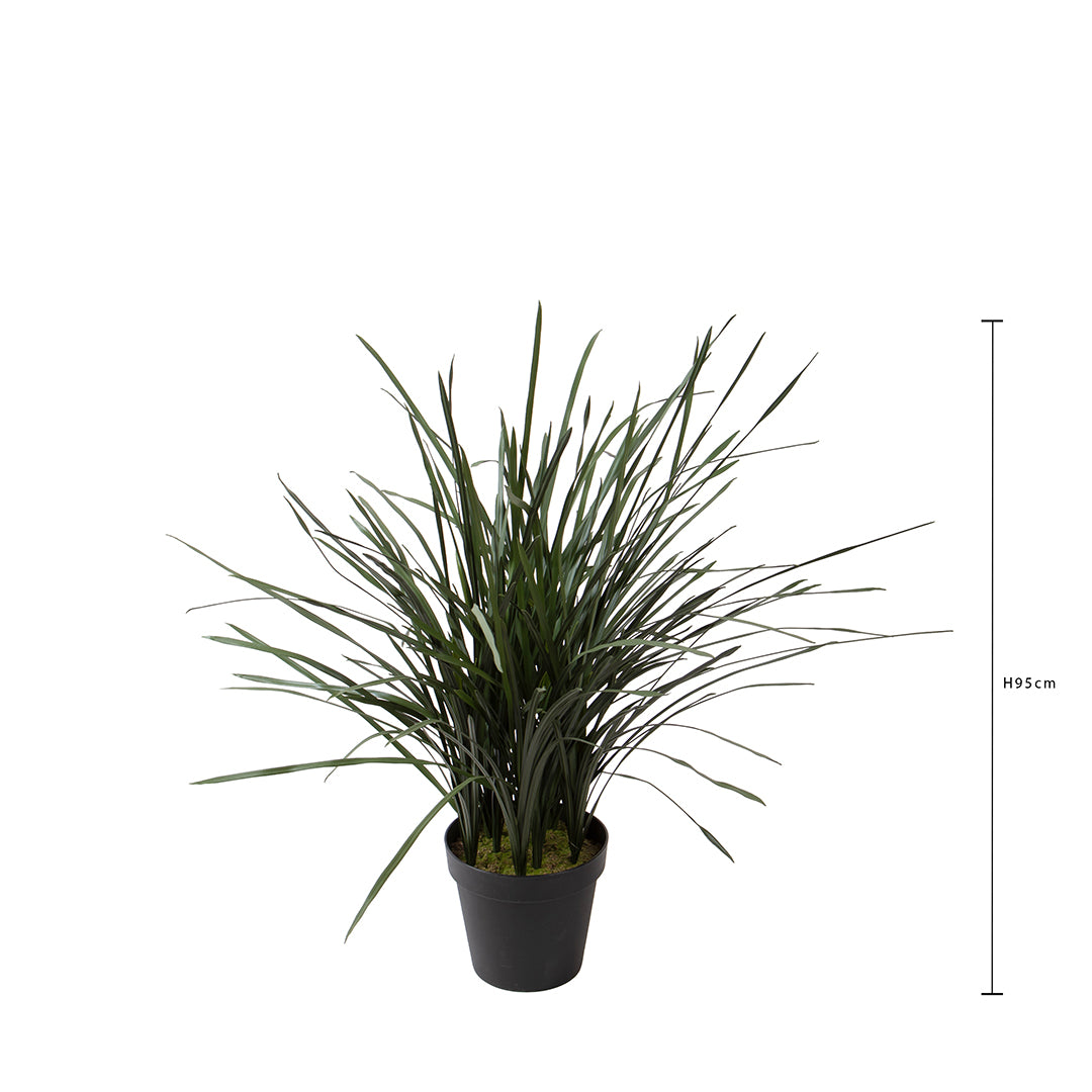 Grass 45 foglie con Vaso Real Touch • 95 cm