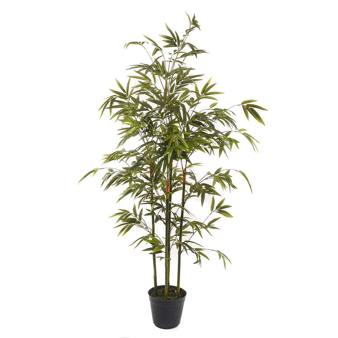 Mini bamboo artificiale per 5 rami con vaso • 130 Cm