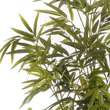 Mini bamboo artificiale per 5 rami con vaso • 130 Cm