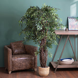 Verde artificiale Ficus weeping con 2821 foglie • 152 cm