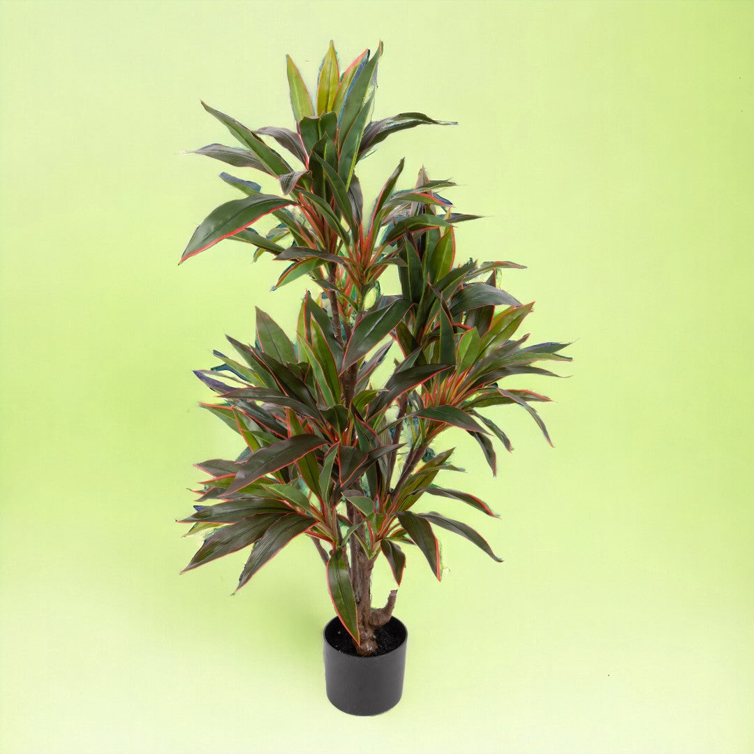 Verde artificiale Pianta dracena real touch vaso • 115 cm